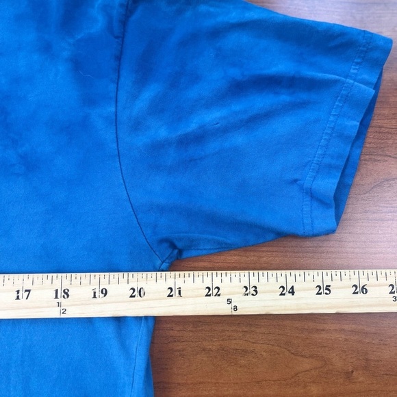 Affliction Archaic Blue Graphic T-Shirt Sz L Front and Back Graphics Excellent - Picture 9 of 11